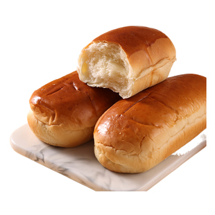 美式手工热狗面包胚开店商用家用自制原味全麦汉堡包半成品早餐