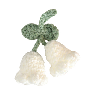 针织铃兰花挂件高颜值背包包装饰女生钥匙链手工编织花花挂饰礼物