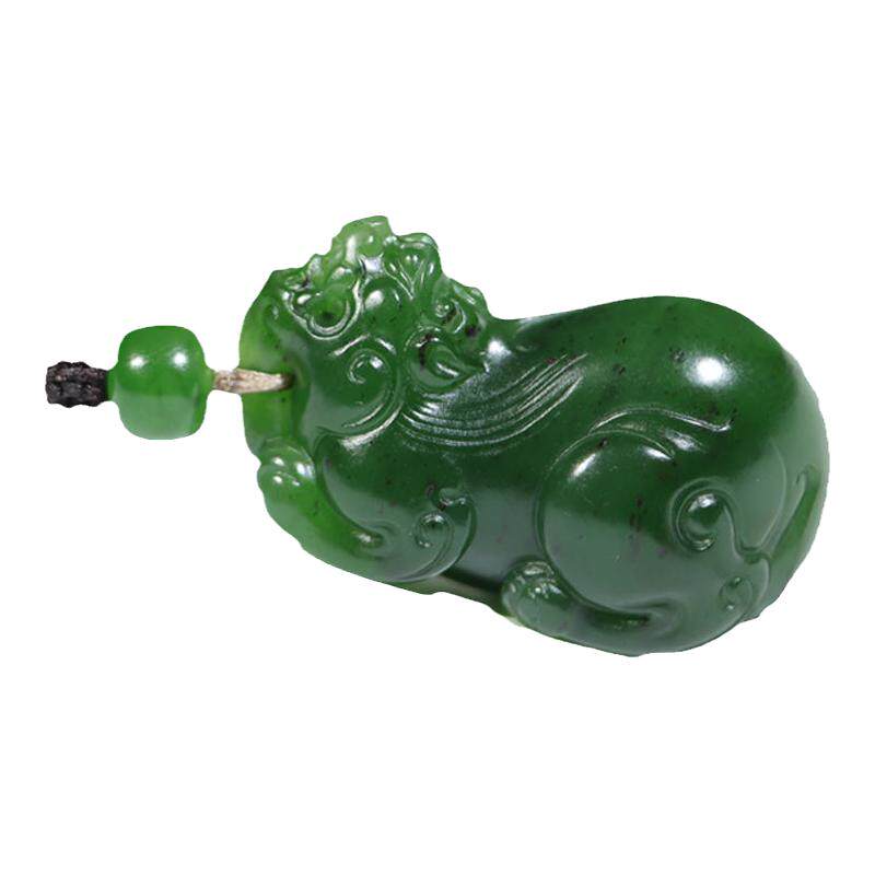 籽料碧玉苏工守护貔貅瑞兽玉奕