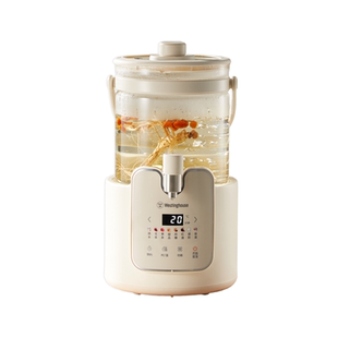 西屋全玻璃水龙头花茶桶养生壶家用新款煮茶器大容量烧水壶炖煮款