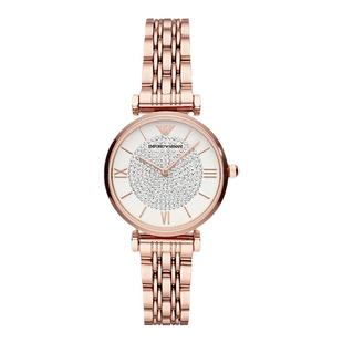 【年货节】阿玛尼手表女正品镶钻满天星时尚石英表AR11244礼物