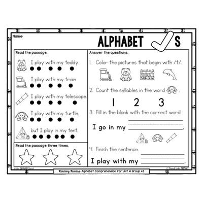 英文早教26个字母大小写训练题描红作业纸自然拼读CVC趣味涂色本