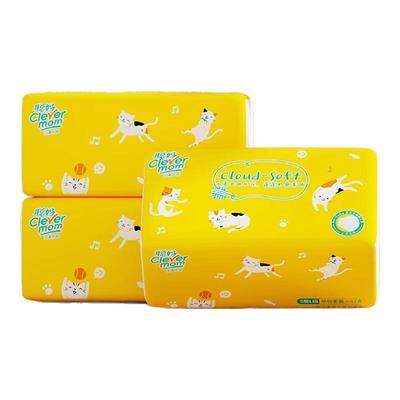 聪妈抽纸巾家用实惠装整箱批餐巾纸面巾纸卫生纸婴儿纸巾大号纸抽