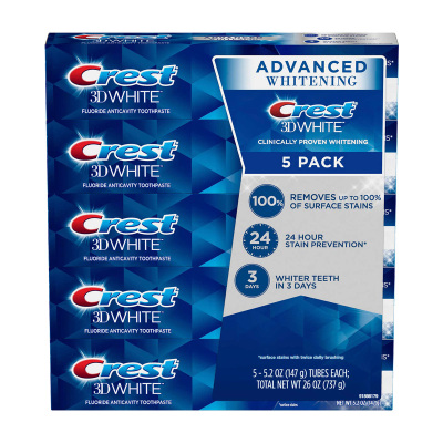 CREST佳洁士3D炫白牙膏5只装