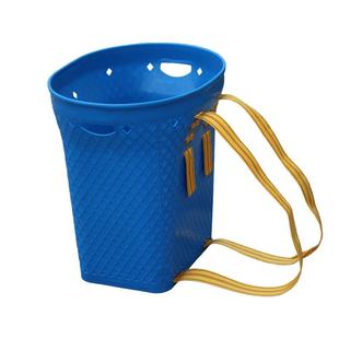 仿竹编塑料背篓大号加厚石榴背篼采茶蘑菇水果蔬菜果园菜园用背筐