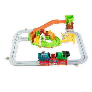 儿童电动小火车轨道宝宝益智玩具男孩礼物采石场闯关大冒险3-6岁