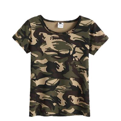 迷彩作训服弹力ins潮风打底衫