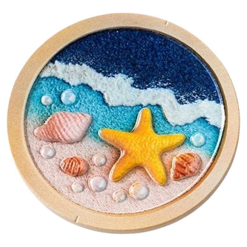 创意海洋海星贝壳立体磁吸冰箱贴