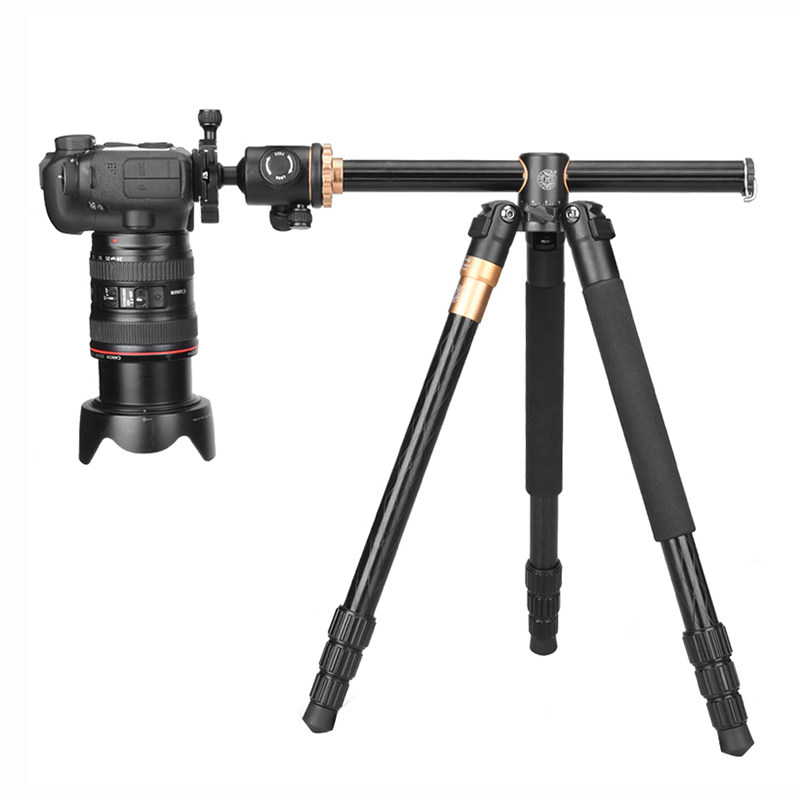 单反相机中轴横置三脚架摄影摄像便携户外旅行手机直播拍照三角架