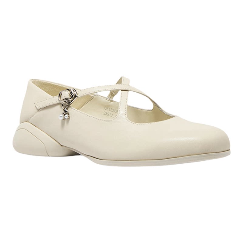 Pierre Cardin/皮尔卡丹女鞋2026春季新款厚底交叉带运动玛丽珍鞋