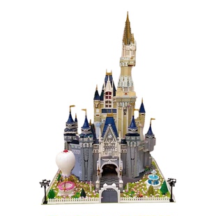 适用乐高43222迪士尼城堡大花园底座配件积木71040改装樱花拓展包