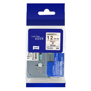 凌峰适用兄弟标签机色带12mm6 9 18 36mmTZe-231 631PT-D210/E115 p300bt打印纸标签带纸brother打印纸标签带