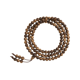 庆祥泰奇楠沉香108手串女款真品官方旗舰店高端多圈木质佛珠手链