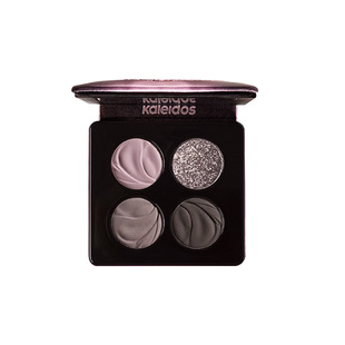 Kaleidos万花镜四色眼影盘烟熏蕾丝005风暴鸟珠光黑茉莉烟熏妆