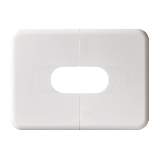 20暖气管倾斜出墙装饰盖长方形分体粘贴盖墙排装饰盖堵塞美化缝隙