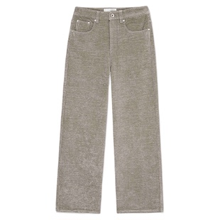 RODERIC WONG 设计师品牌 25秋冬新品 绒感休闲直筒裤  SOLSOL