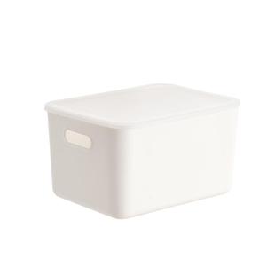 禧天龙收纳盒可叠放收纳筐桌面家用大容量储物带盖塑料整理杂物盒