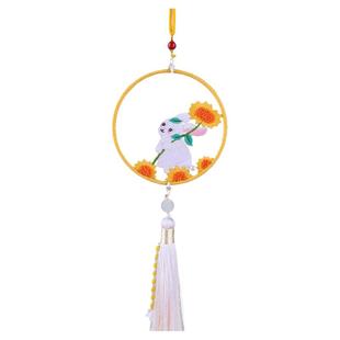 刺绣手工diy材料包平安符送男友自绣双面绣平安福初学者制作礼物