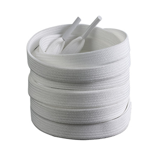 适用阿迪adidas贝壳头原装扁纯棉鞋带白色男女款金标三叶草小白鞋