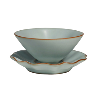 汝窑福禄杯主人杯单杯葫芦茶杯陶瓷个人专用功夫茶具汝瓷乾坤杯盏