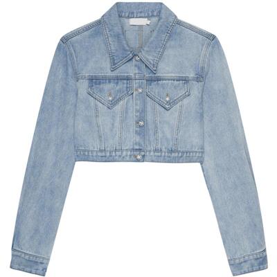 REVAN芮范设计师款甜酷风钻扣牛仔外套RN70109180