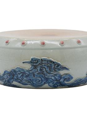 中国风祥云陶瓷底座摆件装饰