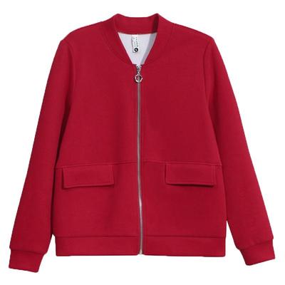 狐族简约短款棉纯色外套减龄