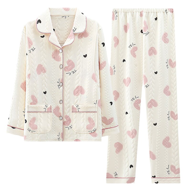 纯棉a类月子服秋冬产后睡衣孕妇冬季加厚产妇哺乳期家居服可外穿
