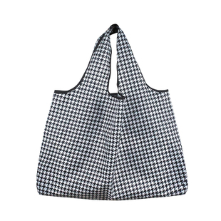 千鸟格环保袋时尚购物袋超市便携可折叠买菜包防水牛津布收纳袋子