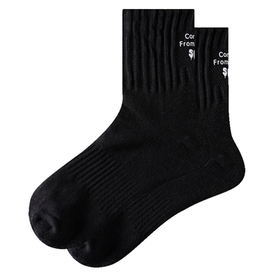 潮流简约字母袜子男女款运动袜