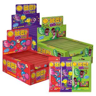 比巴卜棉花泡泡糖11g*12袋装水果多种口味便携泡泡糖糖果口香糖