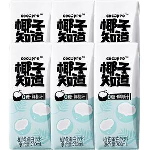 椰子知道0糖椰奶饮料200ml×6盒