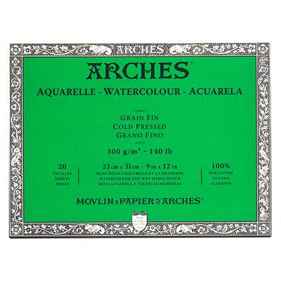 法国arches阿诗水彩本四面封胶