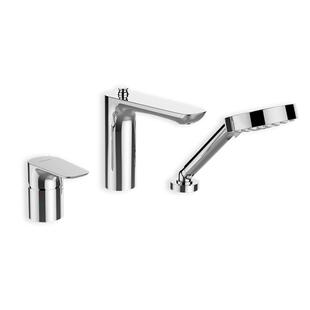 科勒三孔缸边浴缸龙头浴缸花洒龙头冷热水手持淋浴花洒套装72330T