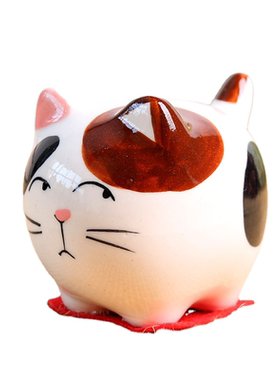 可爱陶瓷小肥猫卡通动物