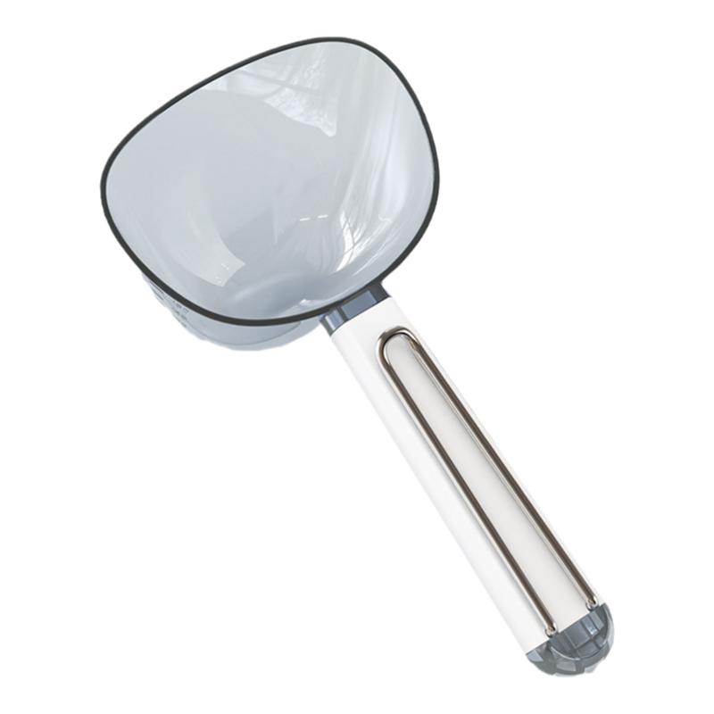 舀米勺多功能家用厨房五谷杂粮勺子带封口夹挖面勺面粉铲子量勺