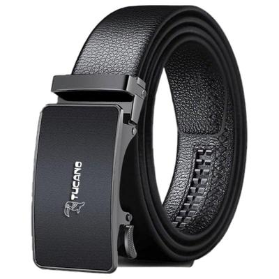 啄木鸟男士真皮皮带自动扣腰带