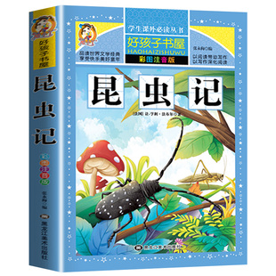昆虫记注音版彩绘三年级必读的课外书正版原著完整版法布尔小学生新一二四年级阅读书籍少儿版儿童版绘本下册幼儿版美绘版全集拼音