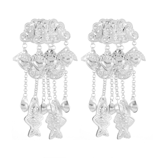 苗疆民族风头饰发夹复古苗银流苏步摇汉服古风战国袍边夹发饰品女