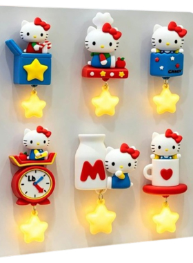 HelloKitty发光冰箱贴磁吸可爱