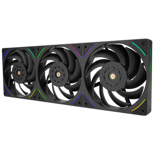 利民TL-UB36 360黑色ARGB冷排风扇电脑散热12CM联排风扇3只装