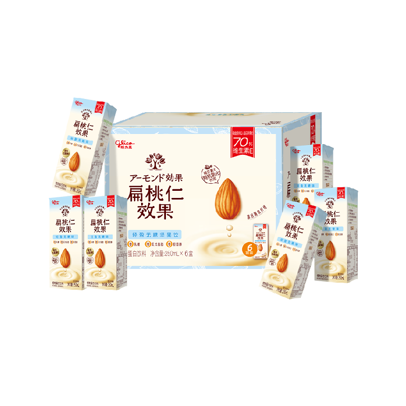 格力高扁桃仁奶轻负担250ml*6盒