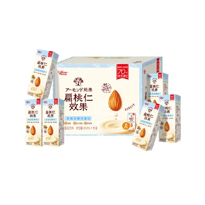 格力高扁桃仁奶轻负担250ml*6盒