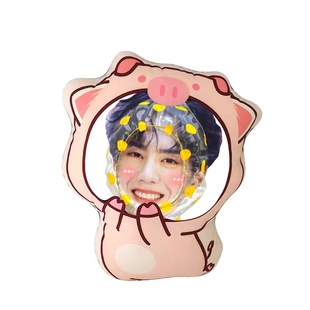 真人照片定制网红同款玩偶抱枕男女朋友人脸娃娃毛绒公仔生日礼物