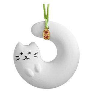 香薰扩香石可爱猫咪无火车载挂件后视镜香挂饰吊坠女生装饰伴手礼