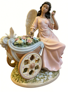 雅致天使欧式风西班牙人偶摆件