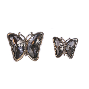 镶钻蝴蝶扣毛衣开衫纽扣配饰金属扣上衣衣服扣子精致时尚各种大全