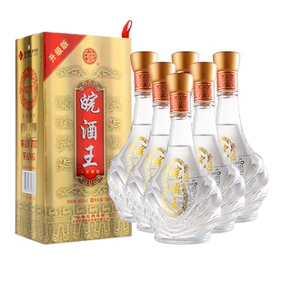 【酒厂自营】安徽皖酒王46度500ml*6瓶陈酿白酒纯粮浓香铁盒原浆