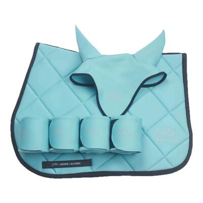 HORSELEADER马鞍垫汗屉 盛装舞步汗垫障碍马鞍垫马耳罩马绑腿套餐