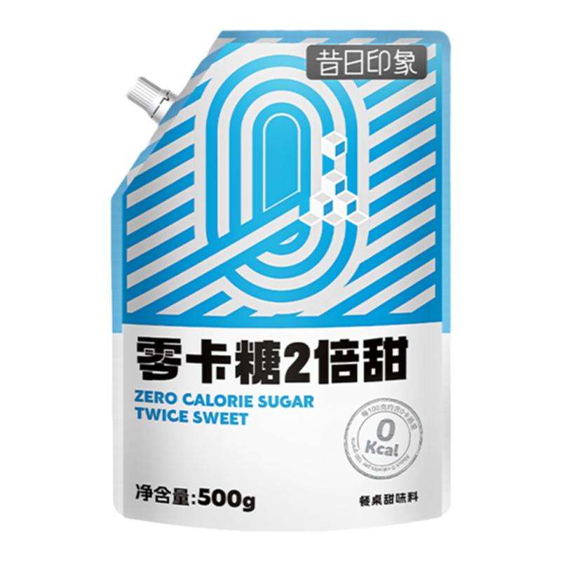 昔日印象丨500g赤藓糖醇二倍甜零卡糖代糖0卡糖食品烘焙优于白糖